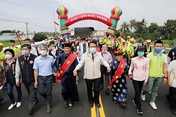 南市新市區南144線潭永橋改建竣工。圖/台南市政府提供