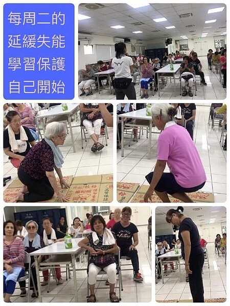 葫東里舉辦的銀髮族延緩失能課程。圖/郭淑玲提供