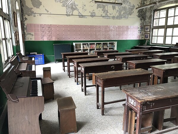 新莊原興直公學校舊校舍已登錄為歷史建築。圖/新北市政府提供