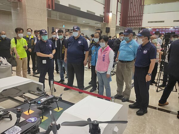台中市政府警察局成立無人機警察隊。圖/台中市政府提供