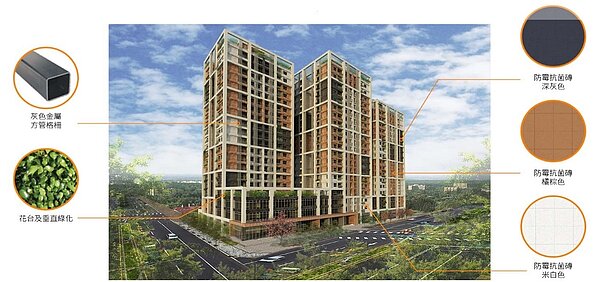 桃園中路三號社會住宅預計2022年完工,另外桃園市目前已完工加上興建中的社宅戶數超過四千戶。圖/桃園市政府