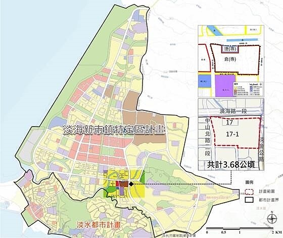 淡海新市鎮。圖/營建署提供