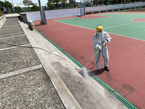 台中市宣布室外運動場所也停止開放,圖為大里運動公園/台中市政府提供