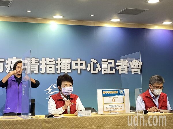 台中市長盧秀燕今宣佈,台中市設立10處快篩站,20日起可免費篩檢。記者趙容萱/攝影