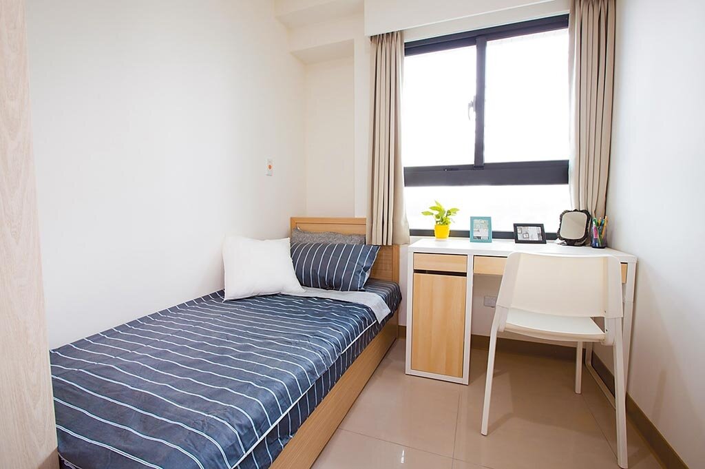 新北市政府規畫新店區央北青年社會住宅B棟5至8樓作為醫護休息站,提供64戶84間房。(新北市城鄉局提供/葉書宏新北傳真)