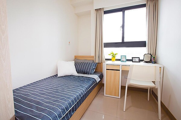 新北市政府規畫新店區央北青年社會住宅B棟5至8樓作為醫護休息站,提供64戶84間房。(新北市城鄉局提供/葉書宏新北傳真)