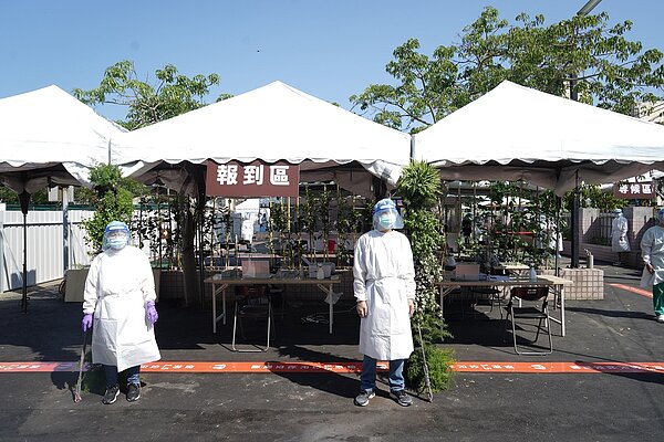 新竹市第一座「社區篩檢站」24日啟用。圖／新竹市政府提供