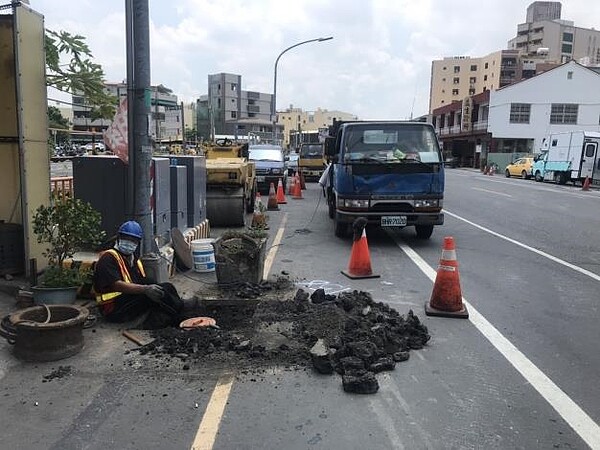 新營區三民路、大同路及民治路「三路共改」。圖／台南市政府提供