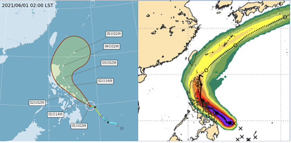 梅雨滯留鋒連四天為各地帶來大量降雨。圖/擷取自「三立準氣象· 老大洩天機」