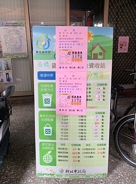 每週五的「黃金資收日」公告板。圖/王郁婷拍攝