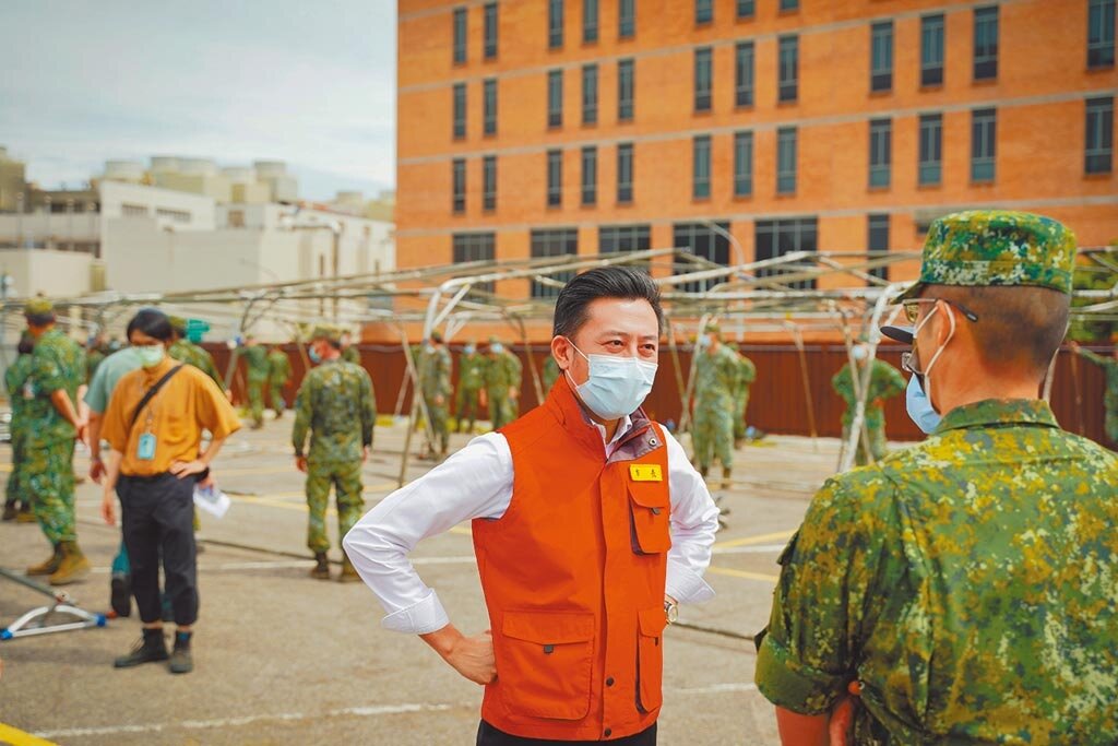 為防苗栗縣京元電子移工染疫擴大,新竹市政府與竹科管理局合作成立專案快篩站,預計5日啟用。圖/新竹市府提供