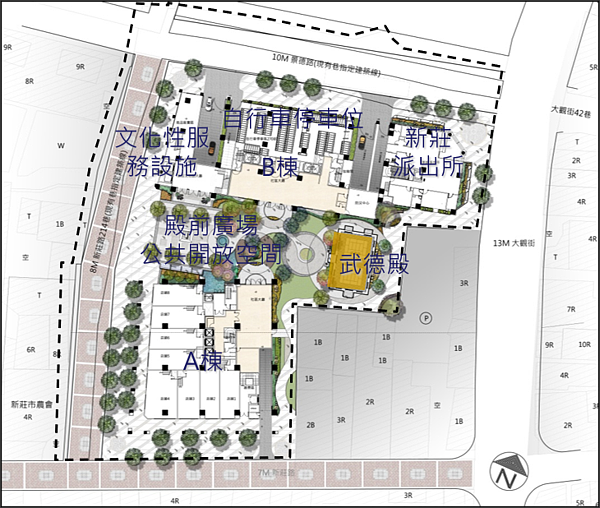 新北都更處推動新莊派出所的公辦都更,預計今年下半年度開始動工、2024年底完工。圖/新北都更處提供