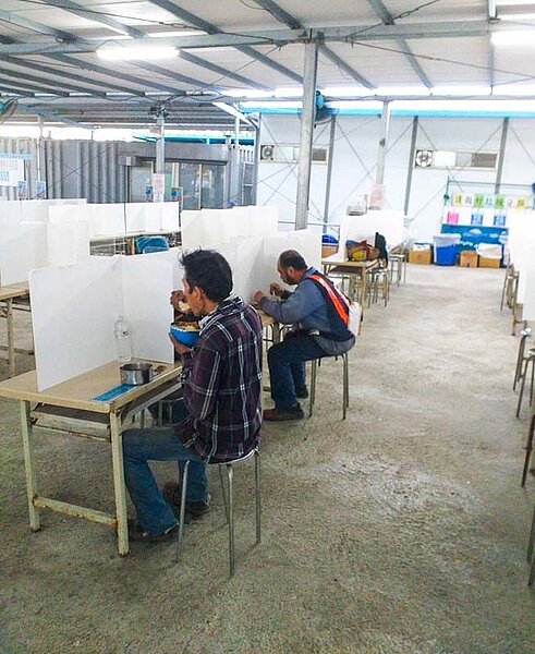 挺「做工的人」,台中要求工地規劃用餐區。圖/台中市政府提供