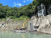 15年了　為這攔汙柵石門水庫分層取水工程今天才算完工