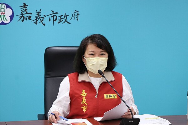嘉市長黃敏惠說明移工防疫措施。圖/嘉義市政府提供