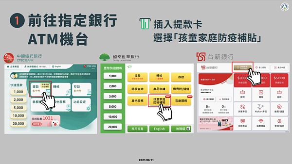 實體ATM4步驟申請。圖/教育部提供