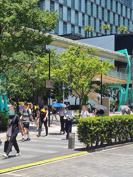 政府要大家不要返鄉過端午,台北市議員游淑慧指出,結果台北市一早百貨公司開門,信義計畫區就迎來人潮。圖/游淑慧提供