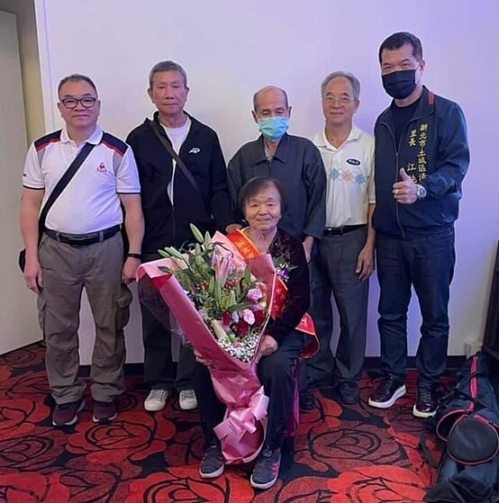 模範母親張江慈女士91歲。圖/彭柔安攝