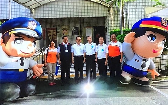 興安里里長陳啟東參加社區防災研習。圖/陳啟東提供