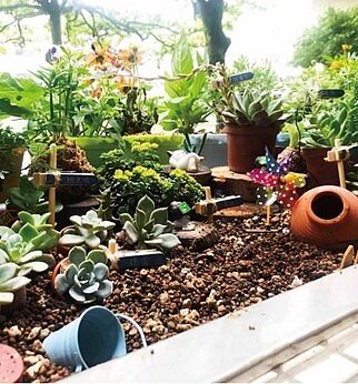 創意花臺。圖／國語實小提供