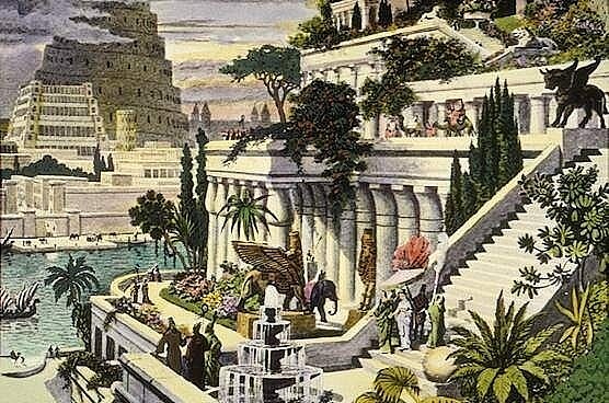 圖 / Hanging Gardens of Babylon, Martin Heemskerck (Public Domain)