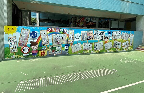 明德國小極為重視交通安全教育。圖/柯彤陵攝
