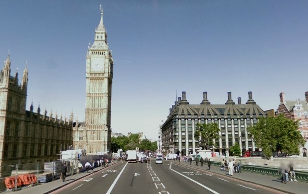 倫敦 大笨鐘 國會大廈(Google Map)