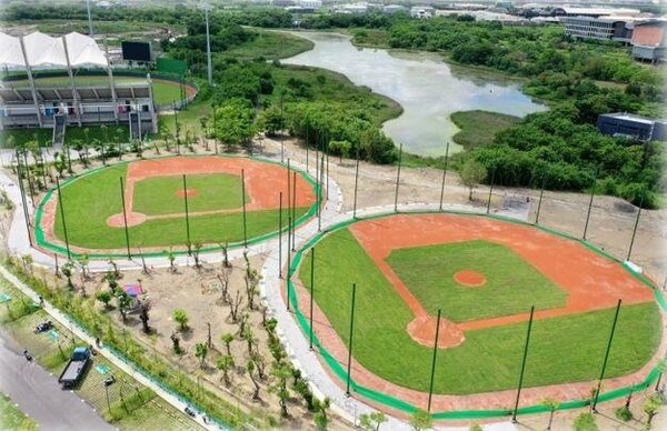 台南市府於安南區歷史博物館旁興建棒球訓練中心。圖／台南市政府提供