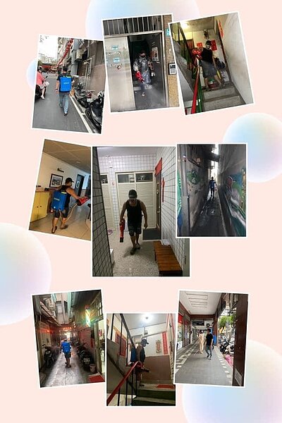 政鎧里長對於消毒防疫工作十分盡心，防疫措施滴水不漏。圖／許政鎧提供