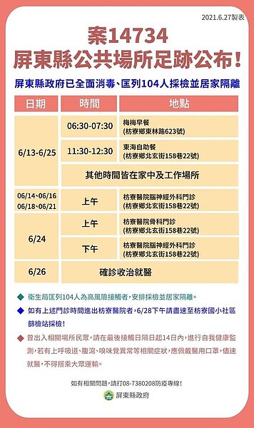 案14734足跡。圖/屏東縣政府提供