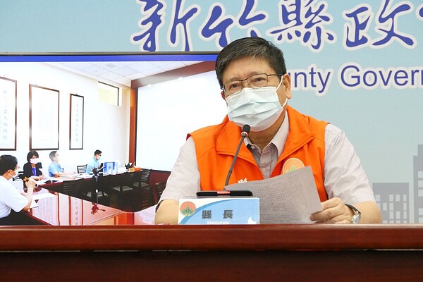 縣長楊文科表示,竹縣下一波將收到1萬6800劑莫德納疫苗,預計7月2日陸續開打。圖/新竹縣政府提供