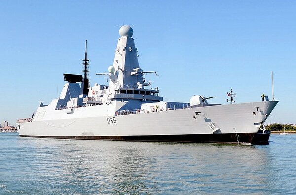 捍衛者號驅逐艦是英國皇家海軍第五艘45型驅逐艦。圖／取自維基百科