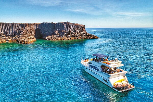 澎湖南方四島中的西吉嶼,海天一色,美景令人陶醉。 圖/沈統斐提供