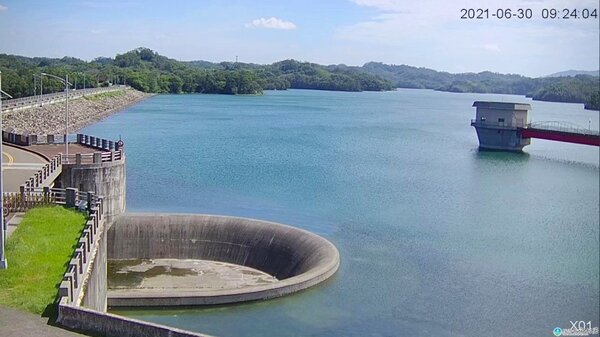 新竹寶山、寶二水庫蓄水率已達9成以上，水情燈號恢復正常。圖／水利署提供