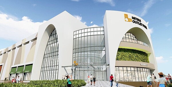 日商三井不動產集團耗資44.46億元,擴大林口三井Outlet規模,預計2024年完工,此為示意畫面。圖/新北經發局提供