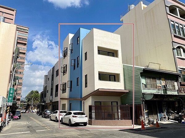 紅框內為新蓋透天。圖/嘉義市政府提供