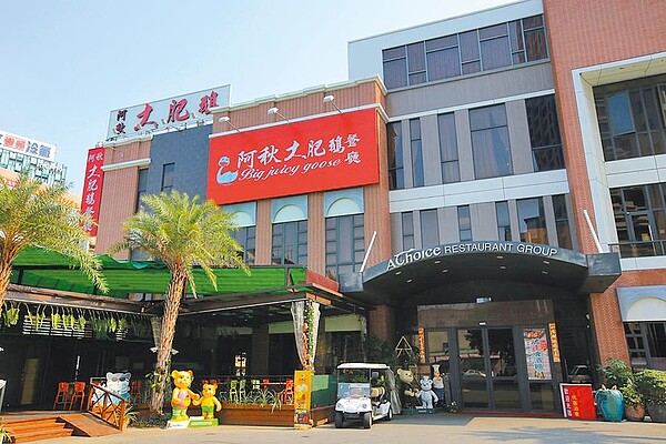 「阿秋大肥鵝」台中旗艦店土地,以每坪單價188萬元、總價16.2億元賣給了登陽建設。圖/業者提供