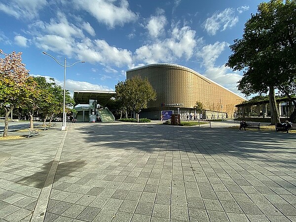 北市增設圓山花博爭豔館疫苗接種站。圖/維基百科