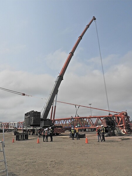 台中市勞動檢查處執行去年度吊掛作業檢查,發現了419項缺失。示意圖/台中市政府提供