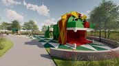 竹縣芎林年底3座特色公園登場　首創客家方口獅遊具