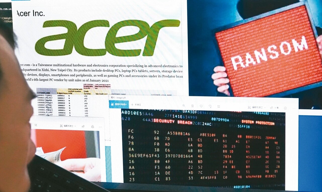 宏碁歐美分公司爆出遭駭客入侵,勒索五千 萬美金。宏碁表示對營運沒重大影響,將強化資安。記者曾學仁/攝影