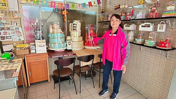 創意艾格藝術蛋糕，暖心又暖胃。圖／趙淑芸攝