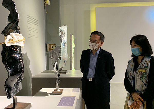 法國知名穹頂玻璃藝術家埃里克.邦特,圖:蘇瑜玟攝