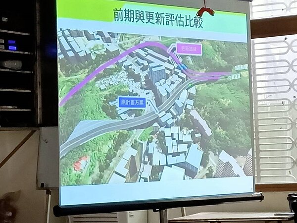 公路總局舉行台62跨越基金二路延伸萬里說明會。圖/記者游明煌翻攝