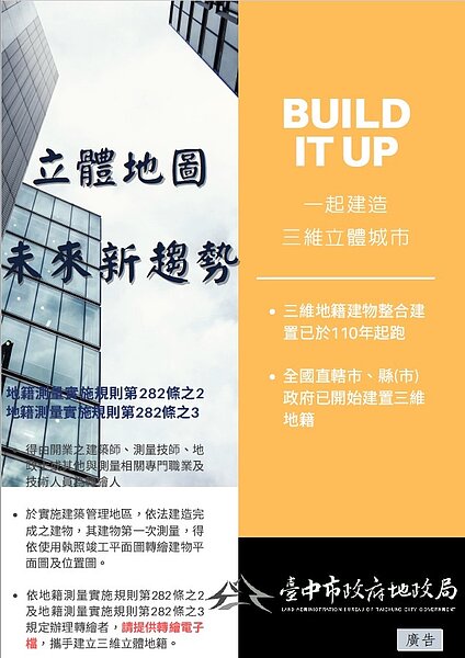 建物測量立體化。圖/台中市政府提供