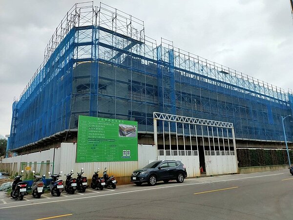 金山立體停車場預計今年10月完工。圖／新北交通局提供