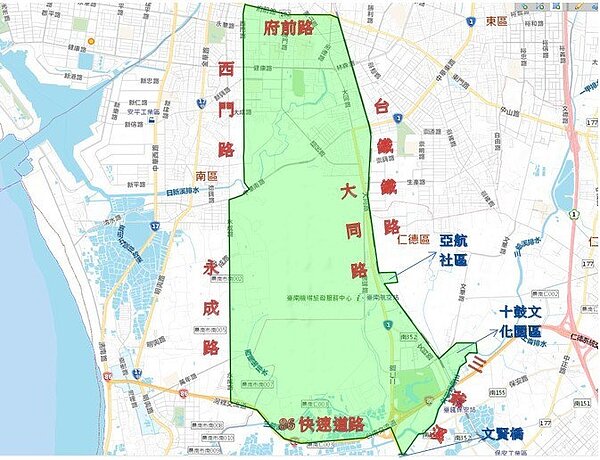 自來水公司配合台南鐵路地下化工程,將在沿線停水兩天。圖/自來水公司提供