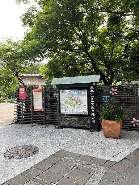 台北市客家文化主題公園地圖。圖／陳育悅攝