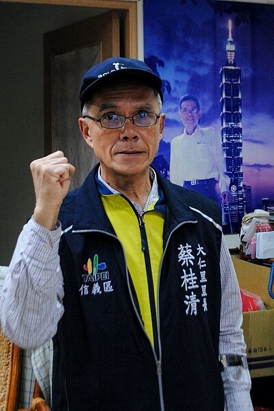 大仁里里長蔡桂清。圖／張愷丰攝