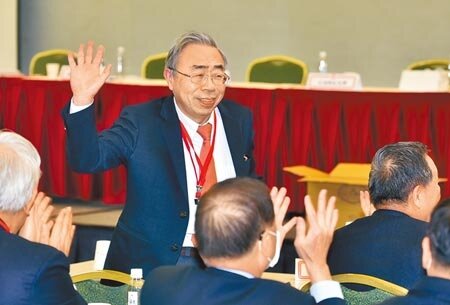 工總15日舉行會員代表大會並改選理監事,現任理事長、台塑集團總裁王文淵順利連任。(顏謙隆攝)